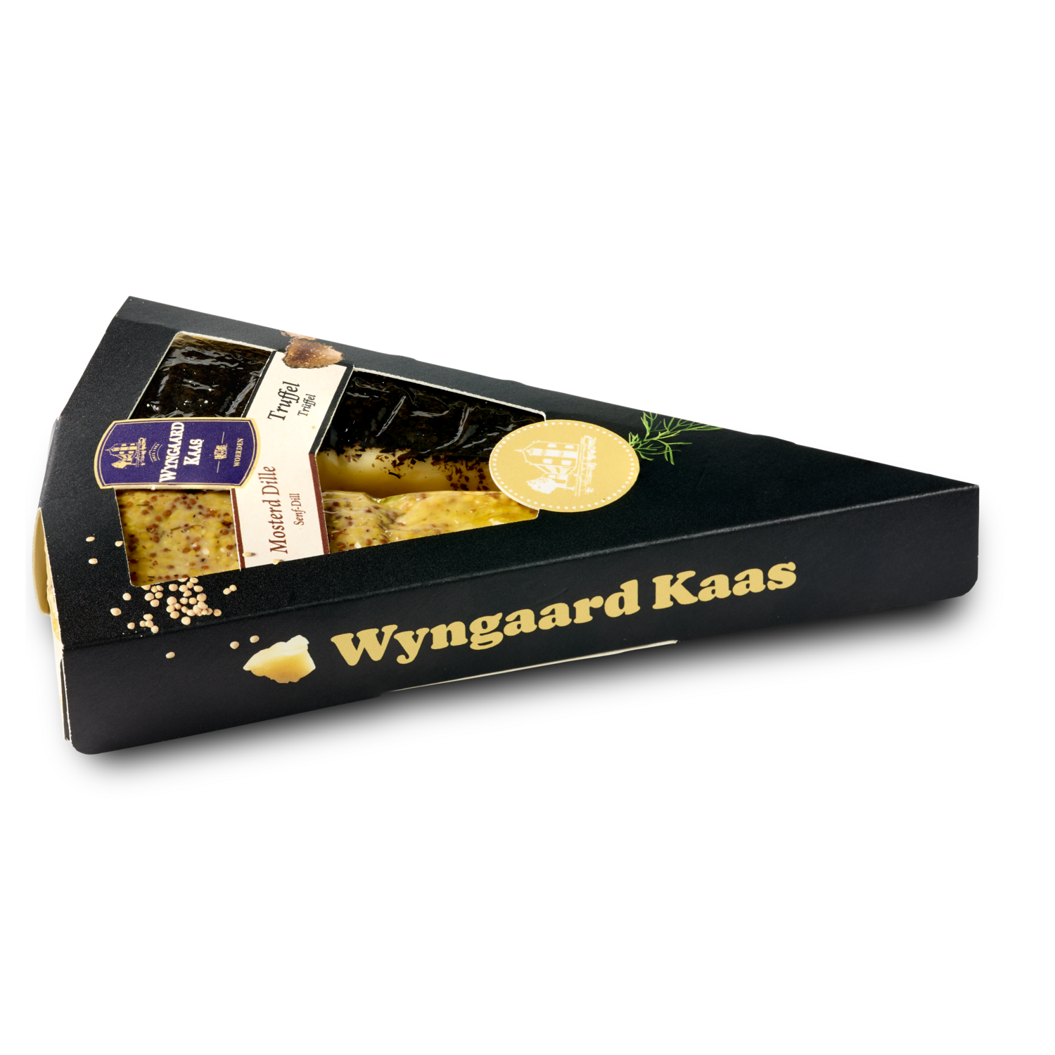 Wyngaard Kaas Mosterd/Truffel duo - Zwart 